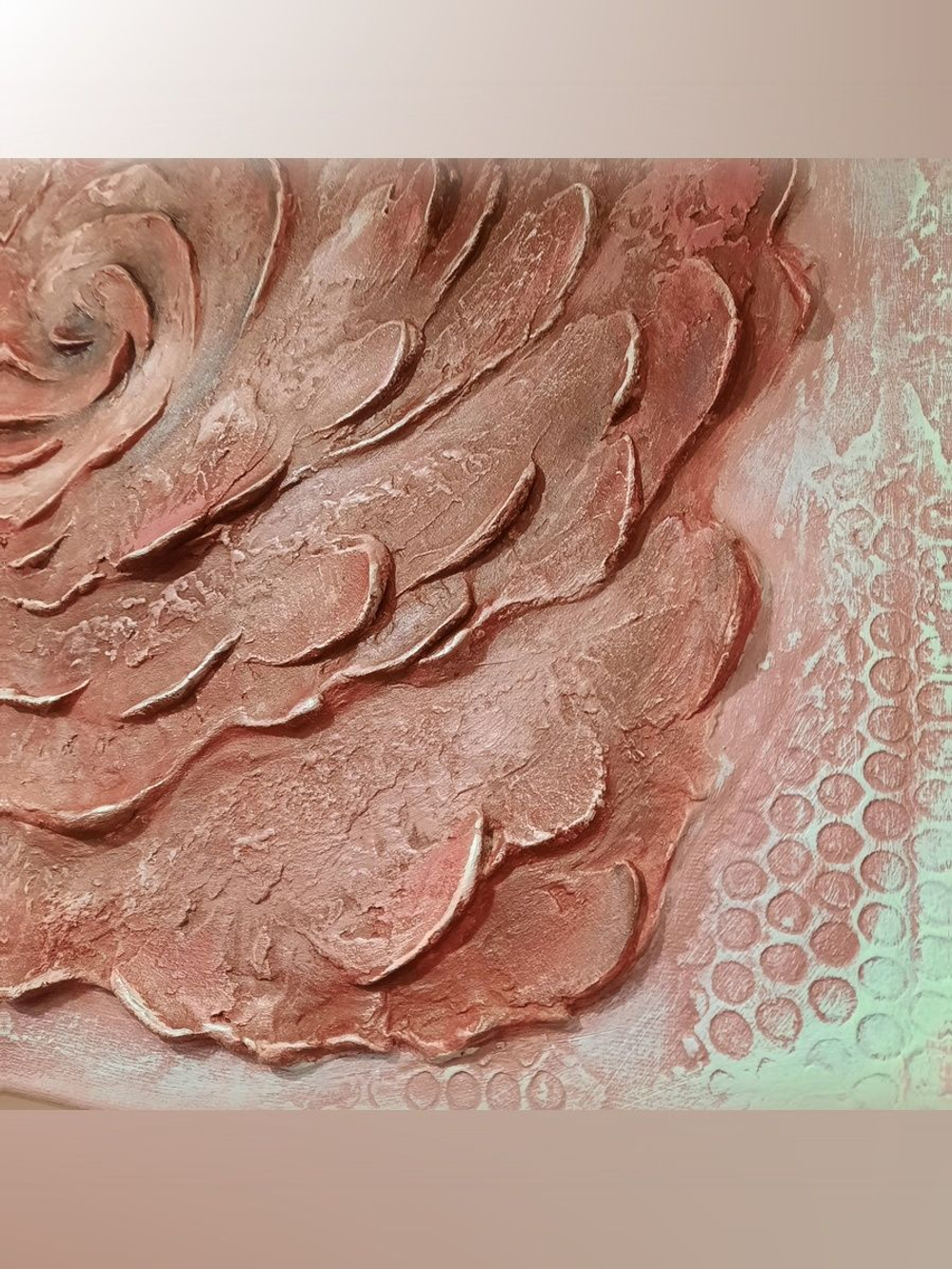 Картина "Кружево водных кругов" 50х60: Ручная уникальная эксклюзивная картина в единственном экземпляре