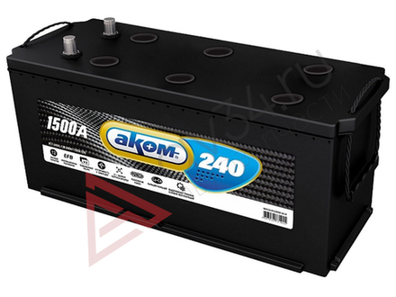 240 А.ч. АКОМ +EFB обр. пол. L+, 1500 A/EN (518x276x242) Аккумулятор(1115068)
