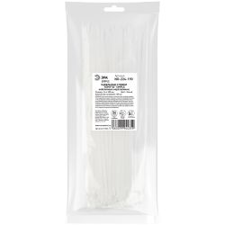 Кабельная стяжка ЭРА NO-224-190 (хомут) нейлоновая 3.6 х 200 мм белая (100 шт/уп) Simple | Кабельные стяжки (хомуты)