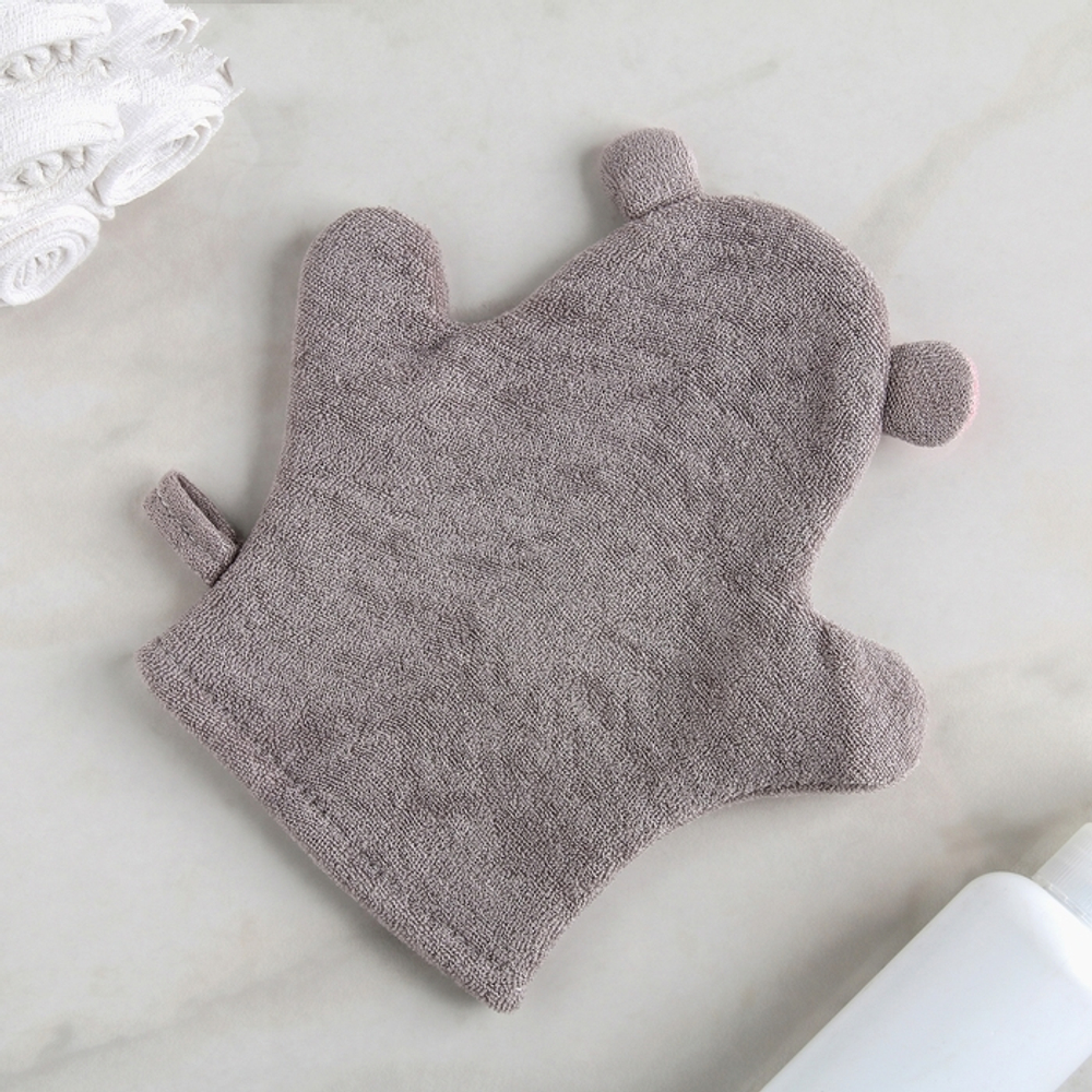 4430082 Мочалка-варежка детская Доляна «Бегемотик»