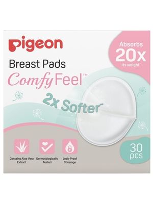 PIGEON Comfy Feel Breast Pads Вкладыши для бюстгралтера с алоэ, 30 шт в уп.