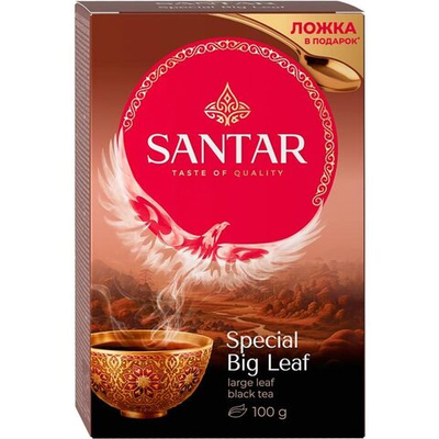 Чай весовой Santar Special Big Leaf 100 г + ложка в подарок