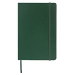 Блокнот в клетку с резинкой А5 (148x218 мм), 80 л., балакрон зеленый BRAUBERG "Metropolis", 111583