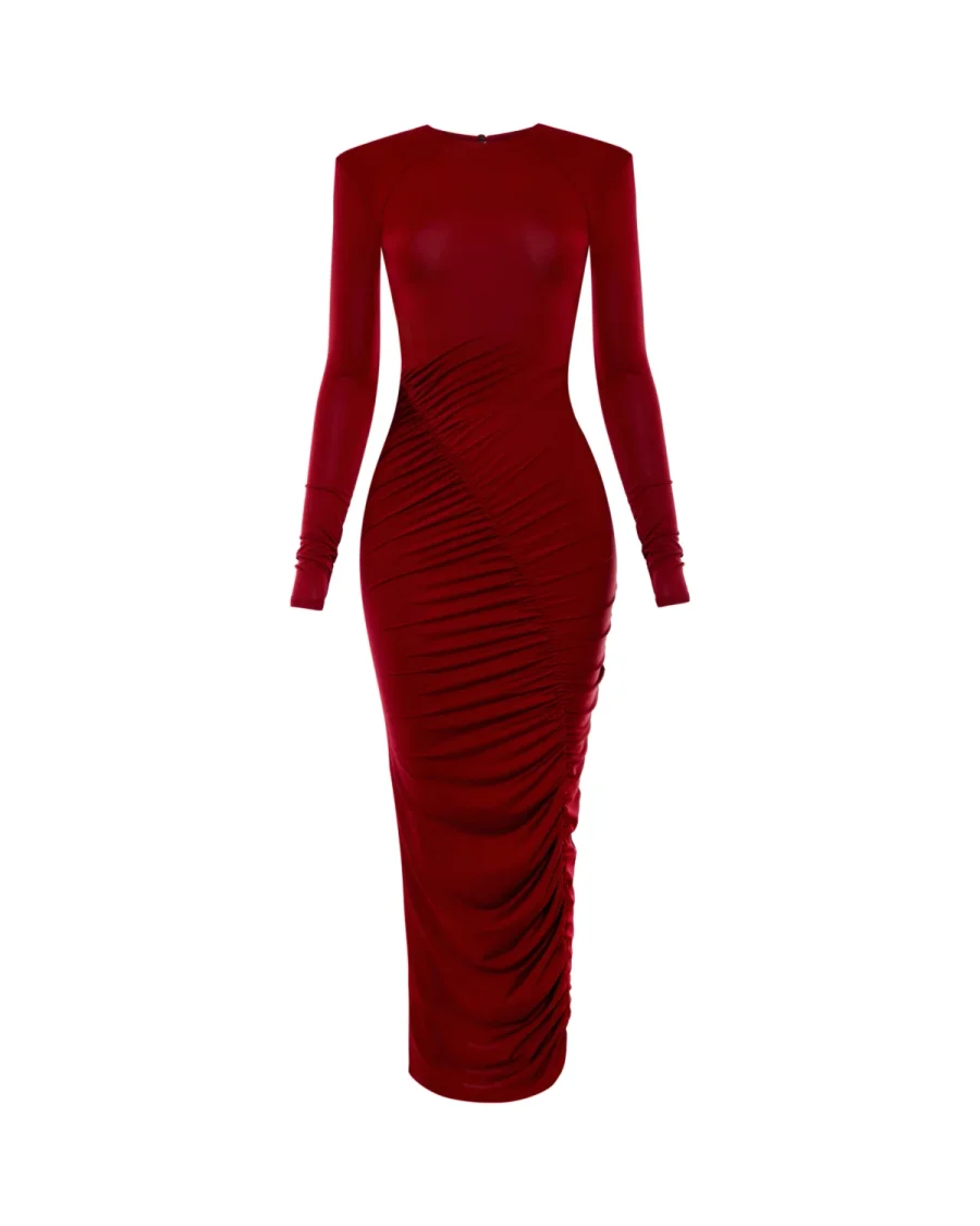 Платье Unique maxi, Бордовый