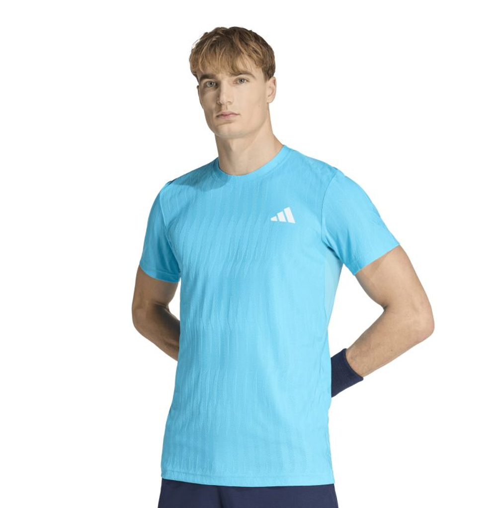 Теннисная футболка Adidas Freelift - signal cyan