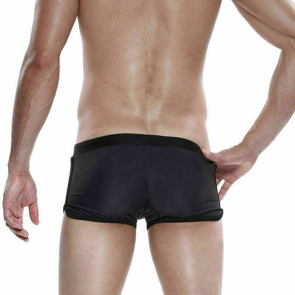 Мужские плавки боксеры серые Seobean Surf Swim Boxers