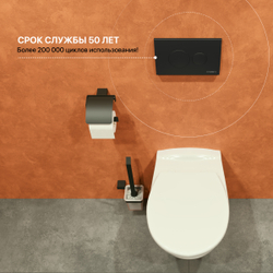 Кнопка смыва для унитаза DIWO 7313 пластик, цвет матовый черный