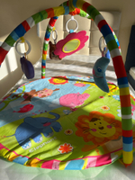 Развивающий коврик "Летняя полянка", игрушки, зеркало