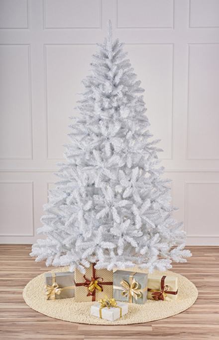 Ель искусственная Антарктида 1,5 м БЕЛАЯ подставка металл Пленка ПВХ МаксКристмас