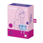 Набор синих менструальных чаш Satisfyer Feel good Menstrual Cup