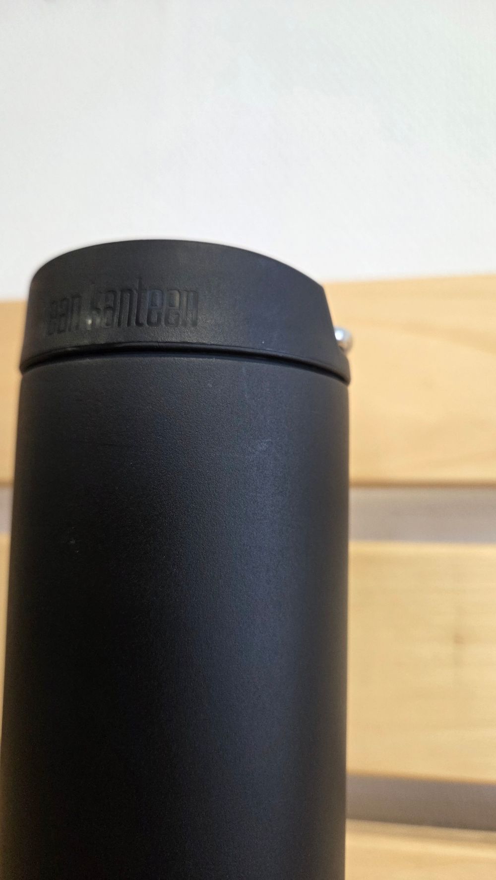 Термокружка Klean Kanteen TKWide Cafe Cap 20oz (592 мл) Black (мелкие потертости)