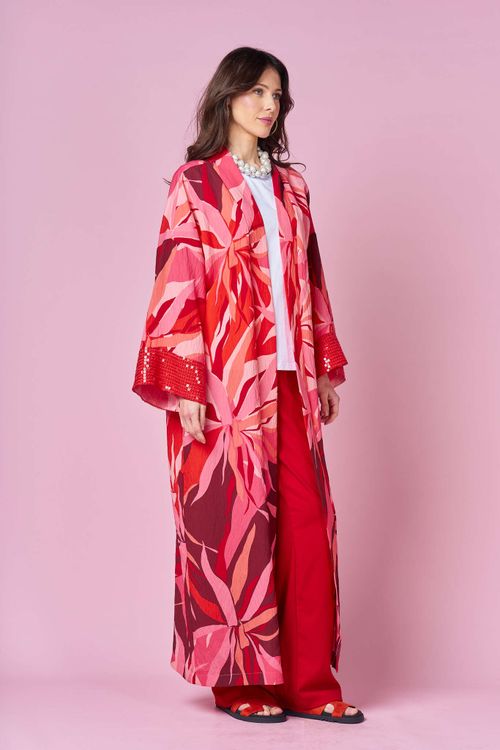 Кимоно длинное пайетки