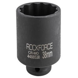 Головка ударная глубокая 38мм (12гр.), 1/2'' RockForce##Rock FORCE RF-4488538
