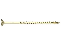Саморез конструкционный PT с потайной головкой; желтая оцинковка; TX20; 4,0 x 80 mm упак 200 шт