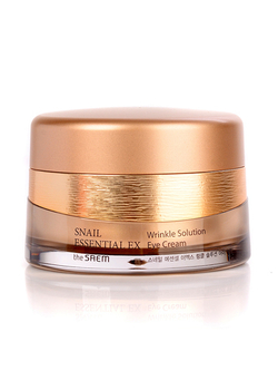 The Saem Snail Essential Ex Wrinkle Solution Eye Cream крем с улиткой антивозрастной для кожи вокруг глаз