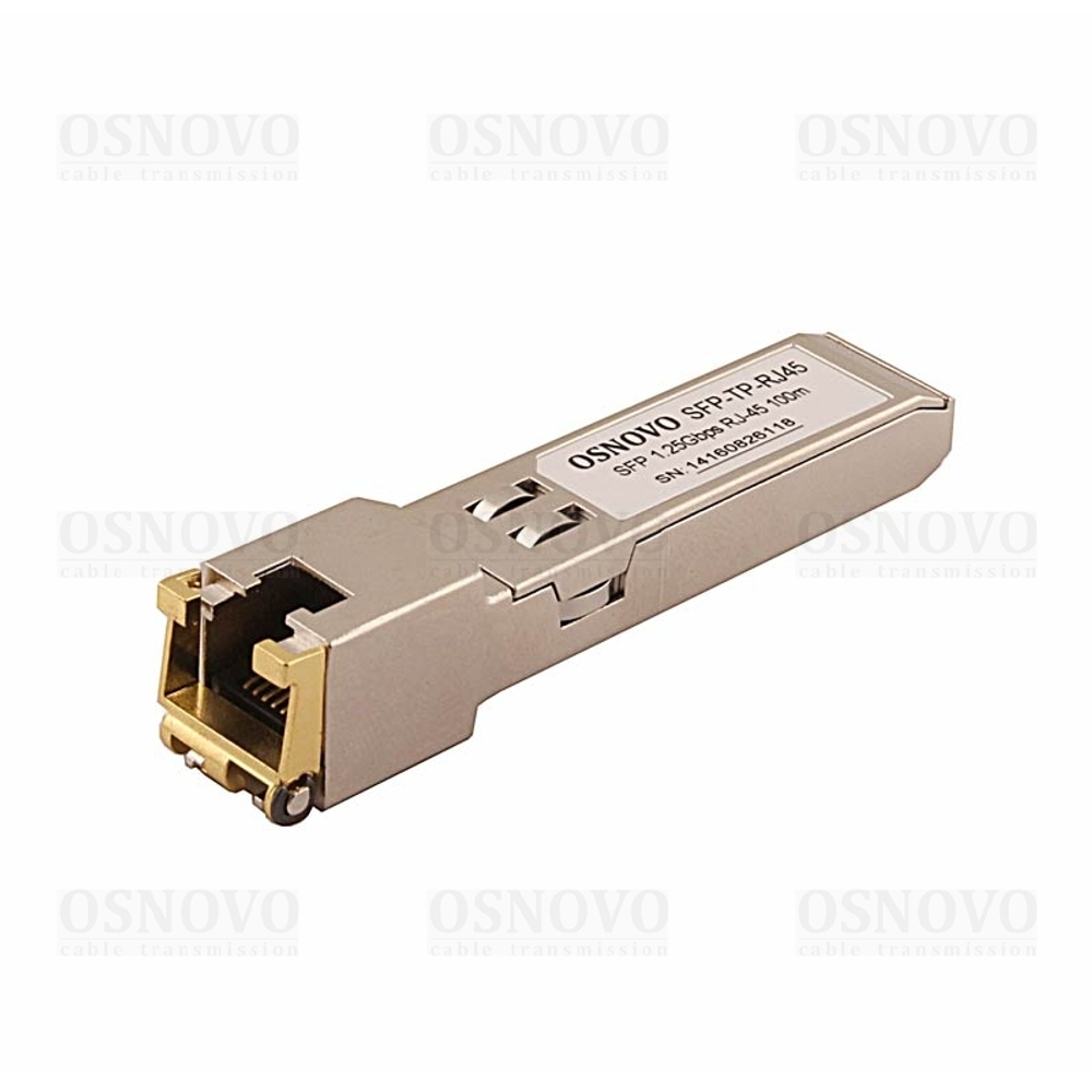 OSNOVO SFP-TP-RJ45 Медный SFP модуль Gigabit Ethernet с разъемом RJ45