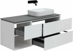 Тумба с раковиной Allen Brau INFINITY 1.21007.WM 120 R белая матовая