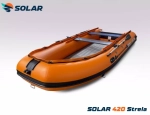 Лодка надувная моторная solar-420 strela jet tunnel