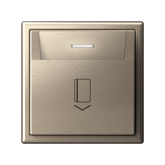 Выключатель карточный ArtGallery 10А без задержки времени быстрозажим. клем. шампань SE GAL000514S