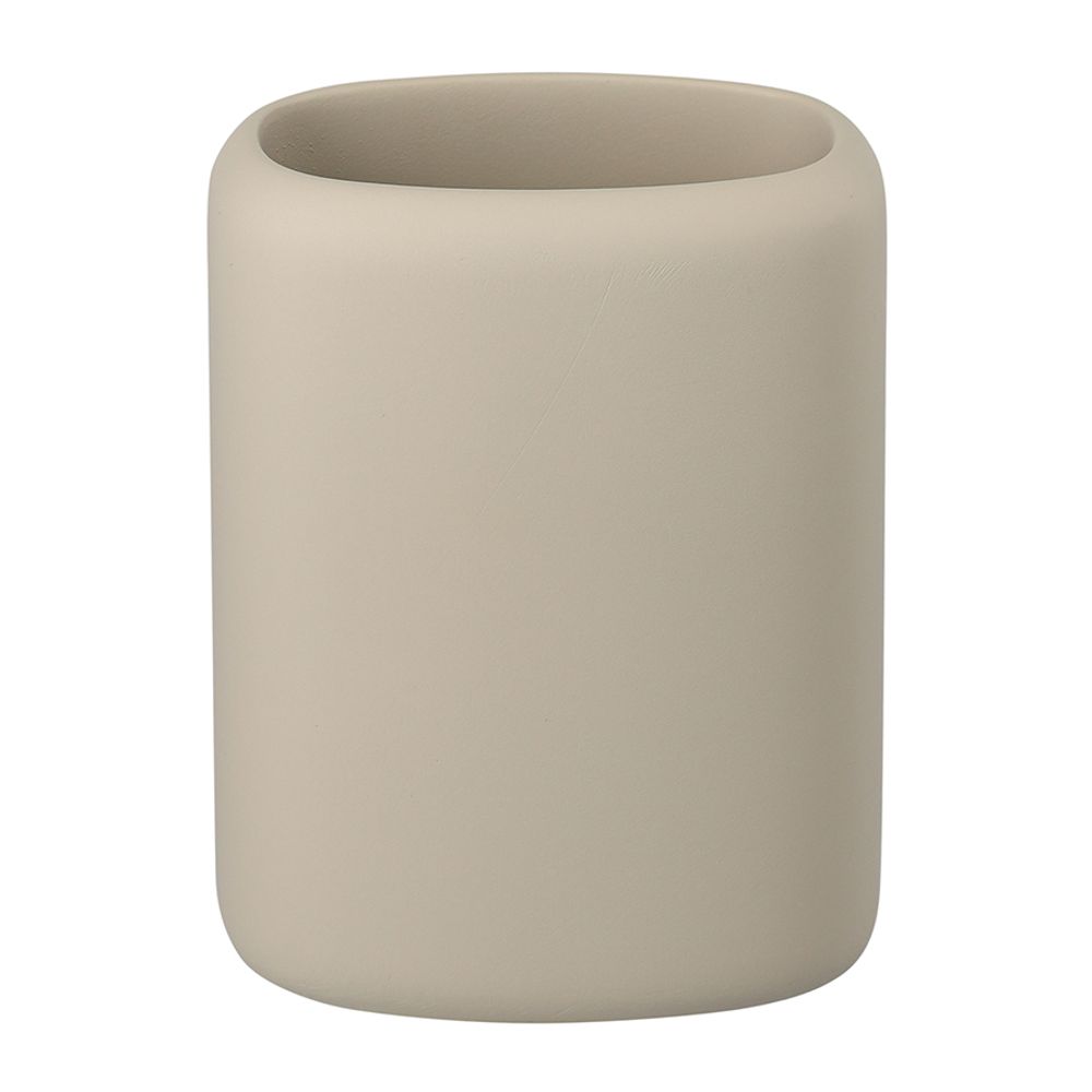 Стакан для зубных щеток Slim, светло-серый