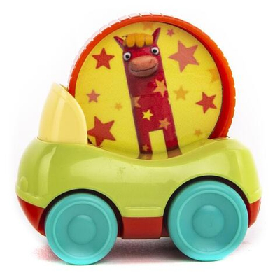 Машинка Деревяшки "Лошадка Иго-Го" с кругом