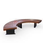 Лавка Rail Road 03 радиусная