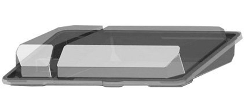 Крышка для контейнера для суши "КД-011", высокая, прозрачная, полистирол, 540 штук (контейнер 17-0548)