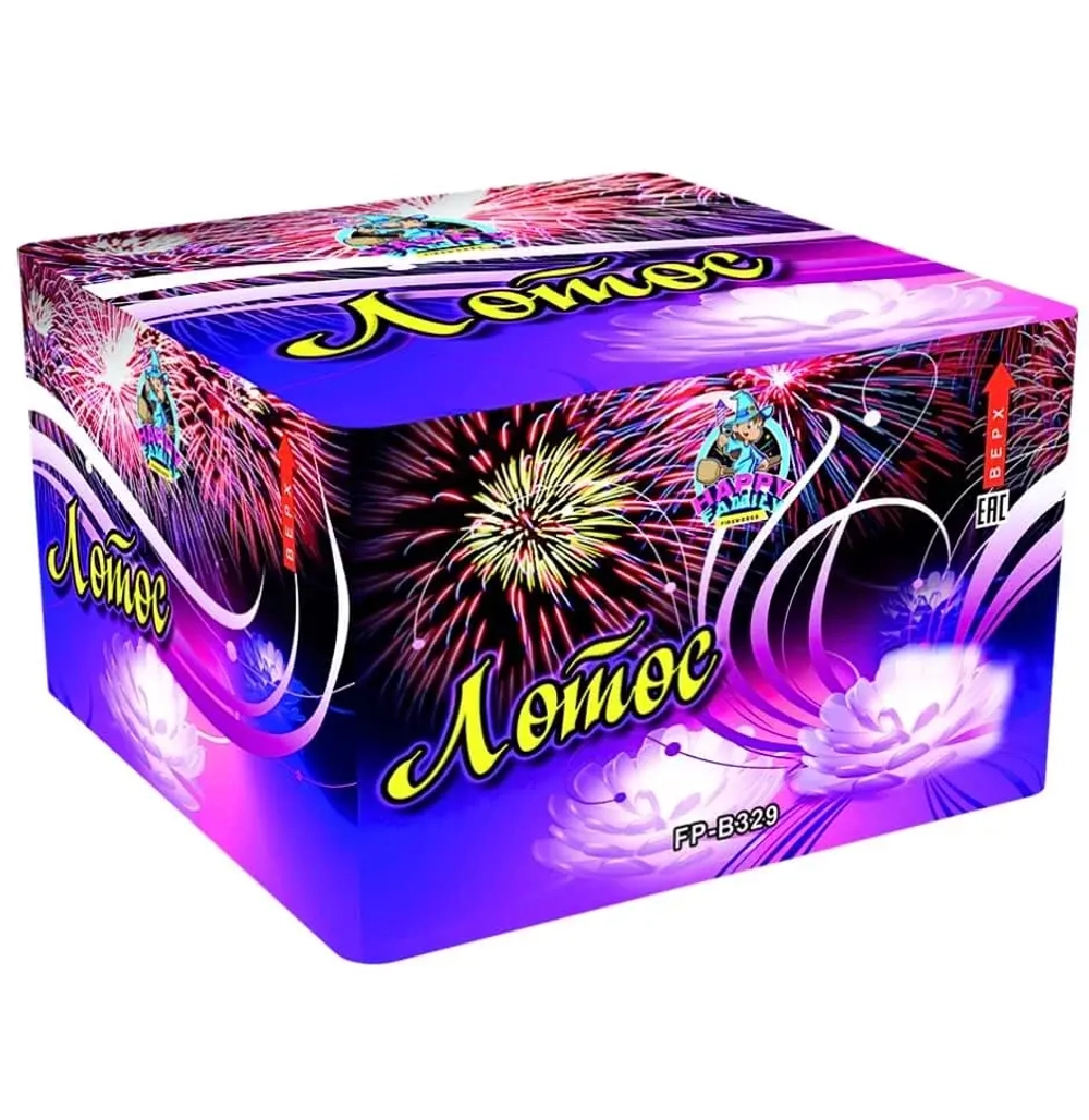 Батарея салютов Лотос (FP-B329) от Фаворит Пиро Групп, 100 залпов, 30 мм