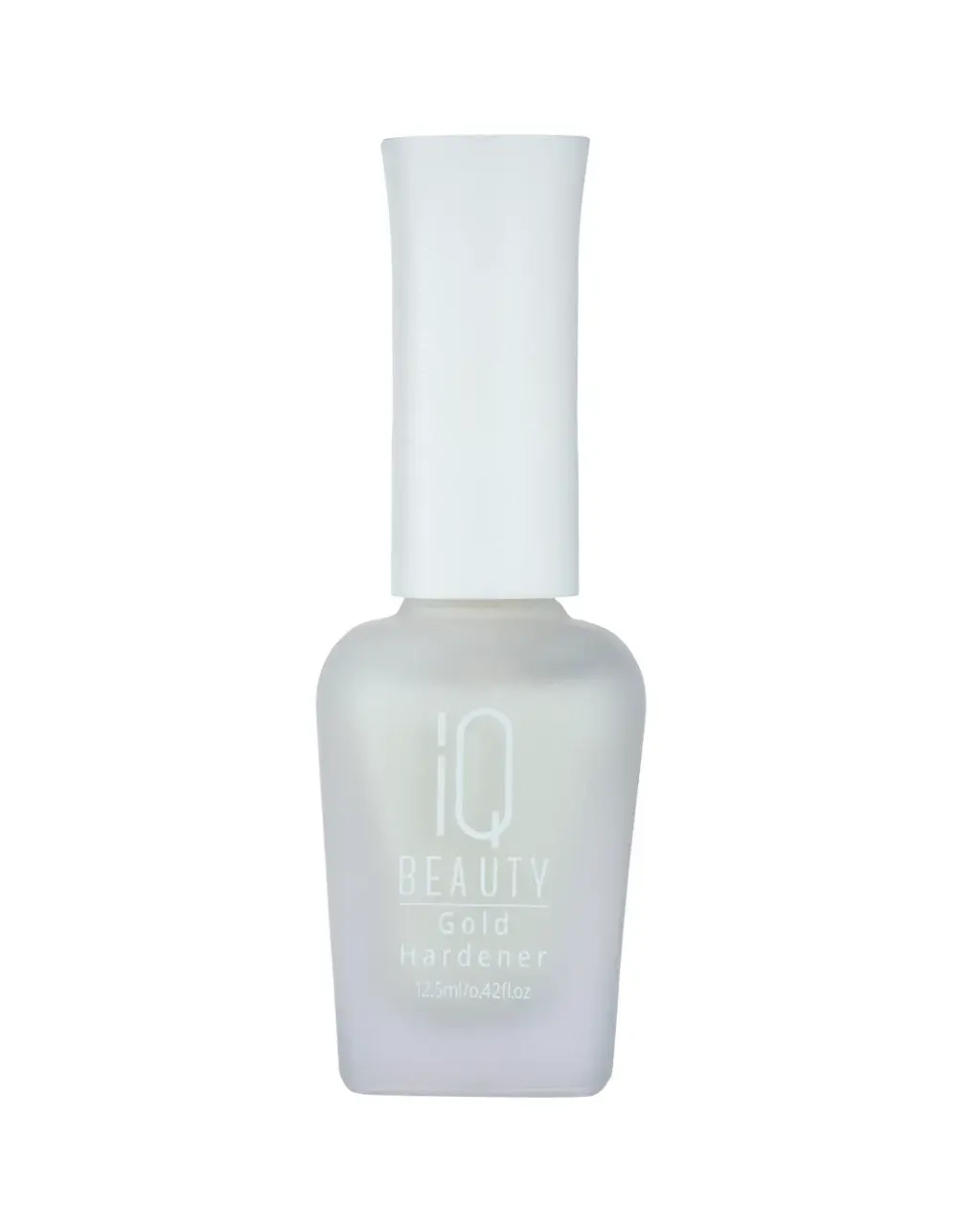 IQ Beauty Укрепитель для ослабленных и ломких ногтей с коллоидным золотом Gold Hardener, 12,5 мл Молочный с золотистым мерцанием