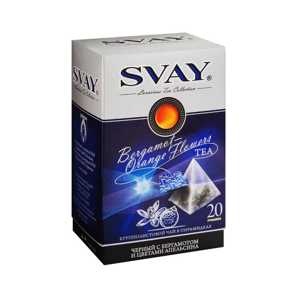 Чай черный Svay Bergamot-Orange Flowers, 20 пирамидок
