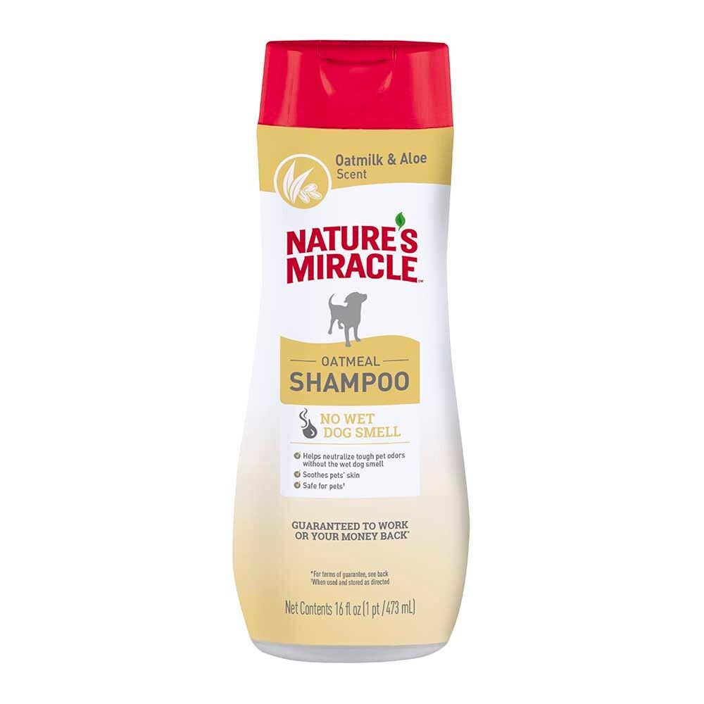 Natures Miracle Шампунь с овсяным молочком для собак 473 мл Oatmeal Odor Control Shampoo