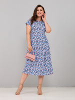 Платье П-026/цветочки-ромашки