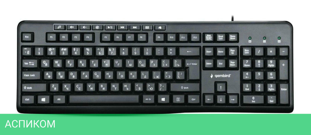 Клавиатура Gembird KB-8440M черный