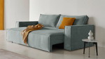 Диван Софт 3 Cilium Steel 240*94*80 см, Серый Вельвет Еврокнижка Фиеста