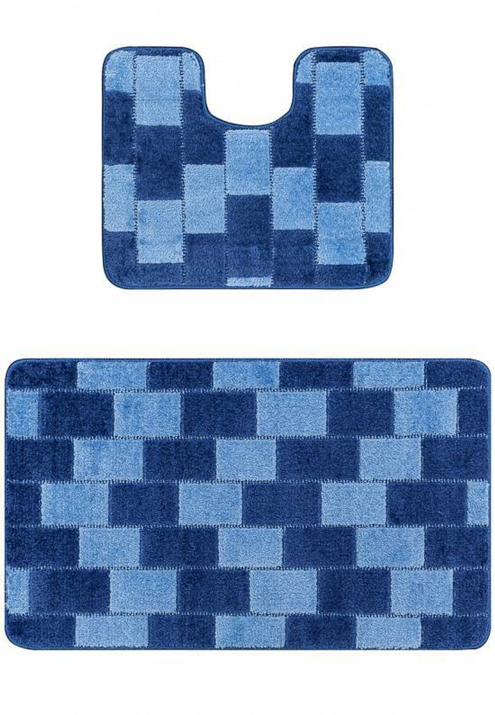 Комплект ковриков для ванной Confetti Bath Maximus Bornova 2582 Dark Blue BQF (60*100; 50*60)