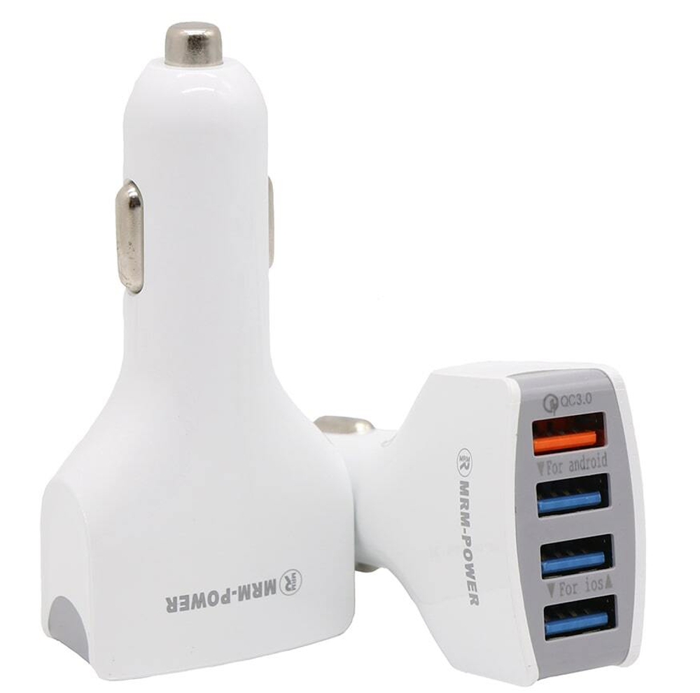 Автомобильный адаптер питания MRM-POWER MR-681 4USB (белый)