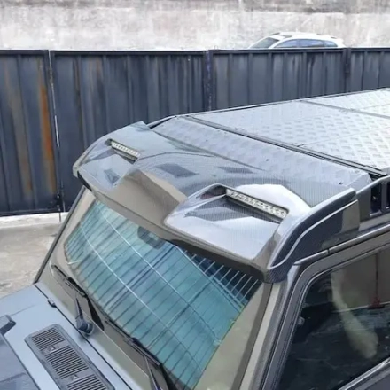 Карбоновая люстра на крышу с LED DRL для Mercedes-Benz W464 G63 / G500 4x4 Мерседес Гелик гелентваген