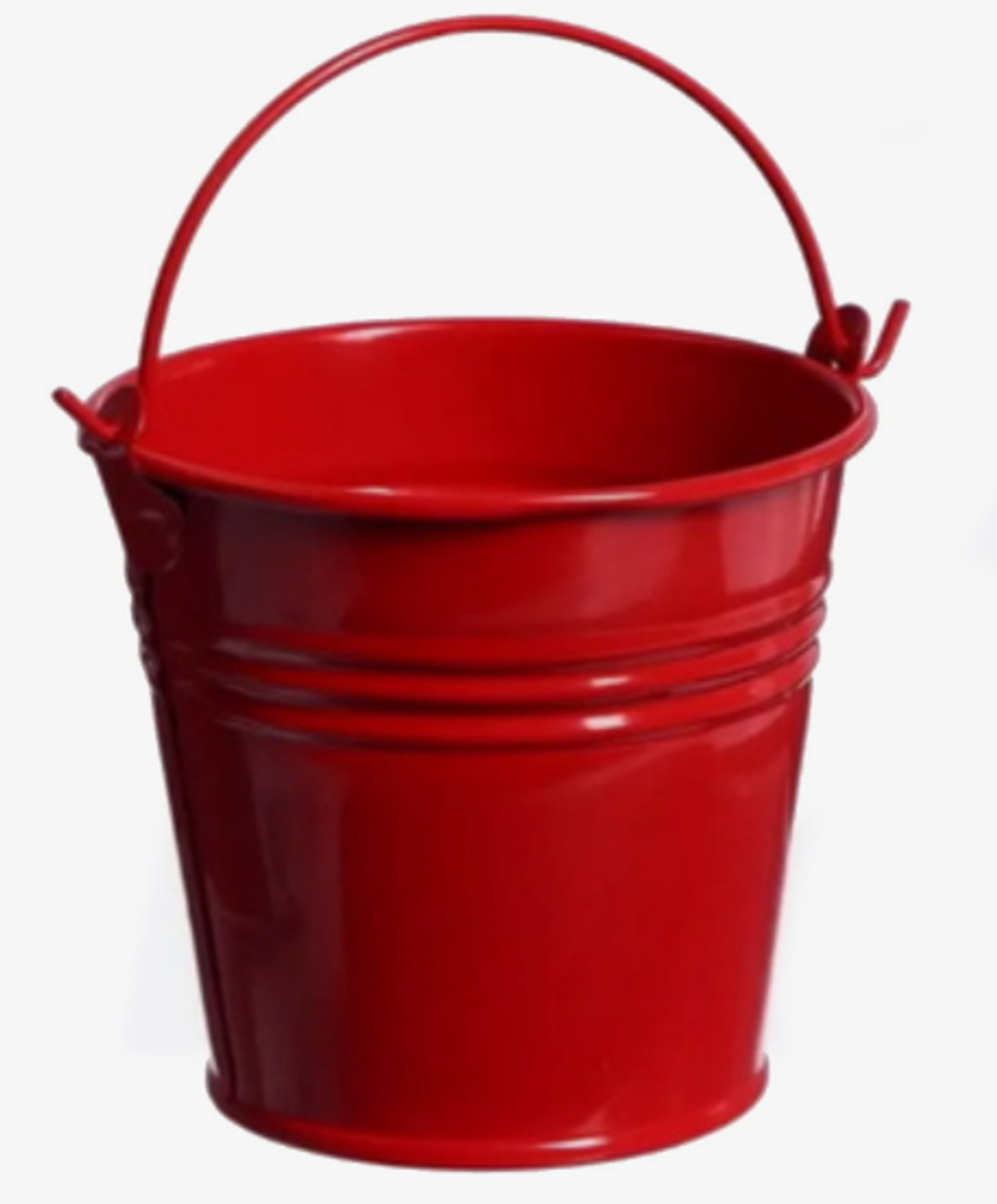 Ведерко декоративное d- 7см (красное) а04вв