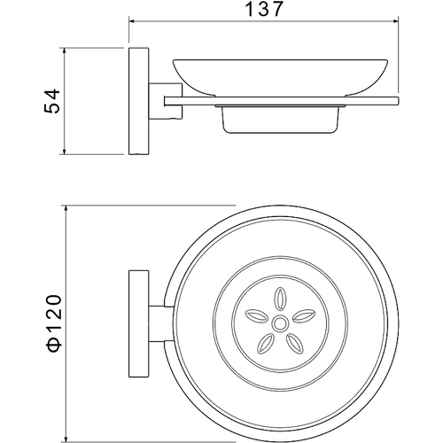 Мыльница Aquatek Оберон AQ4203MB Черная матовая