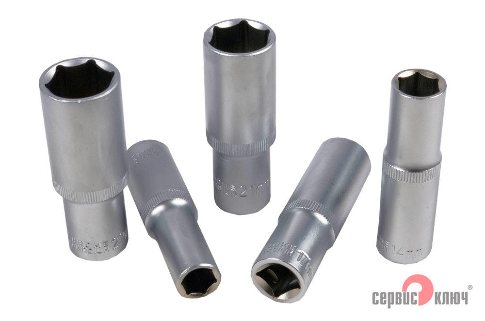 Набор головок глубоких (8 предметов) Сервис Ключ
