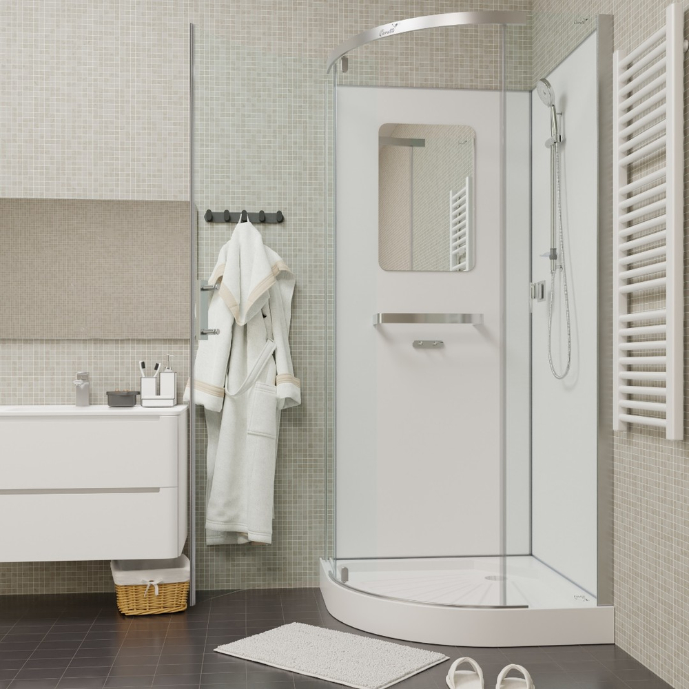 Душевая кабина Ceruttispa (ЧеруттиСпа) KORRA90T, с низким поддоном, 90x90x205