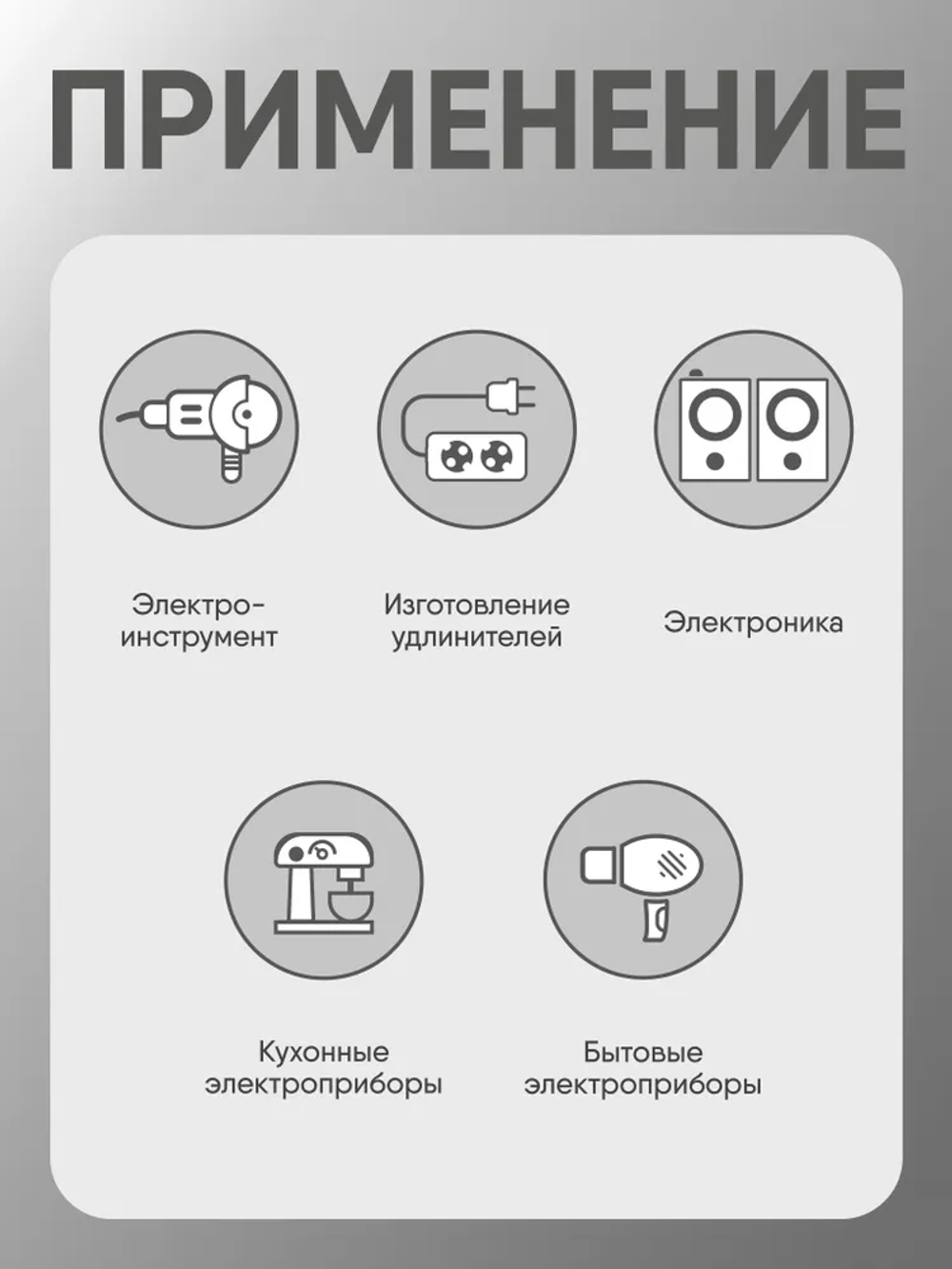 Электрический провод ШВВП 2х0,5 кв.мм, ГОСТ, 10 м, Партнер-Электро