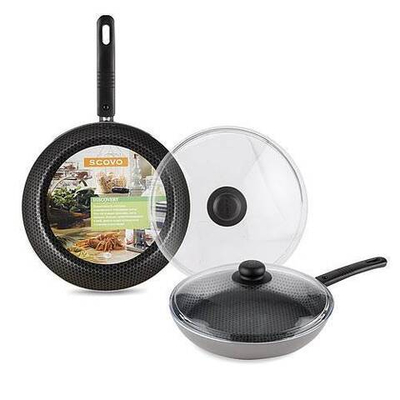 Сковорода 26см "SсovO DISCOVERY" стекл.кр.