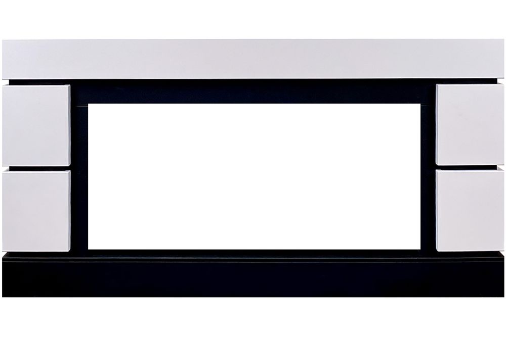 Портал Royal Flame Modern 42 CRM (Разборный) - Белый с черным