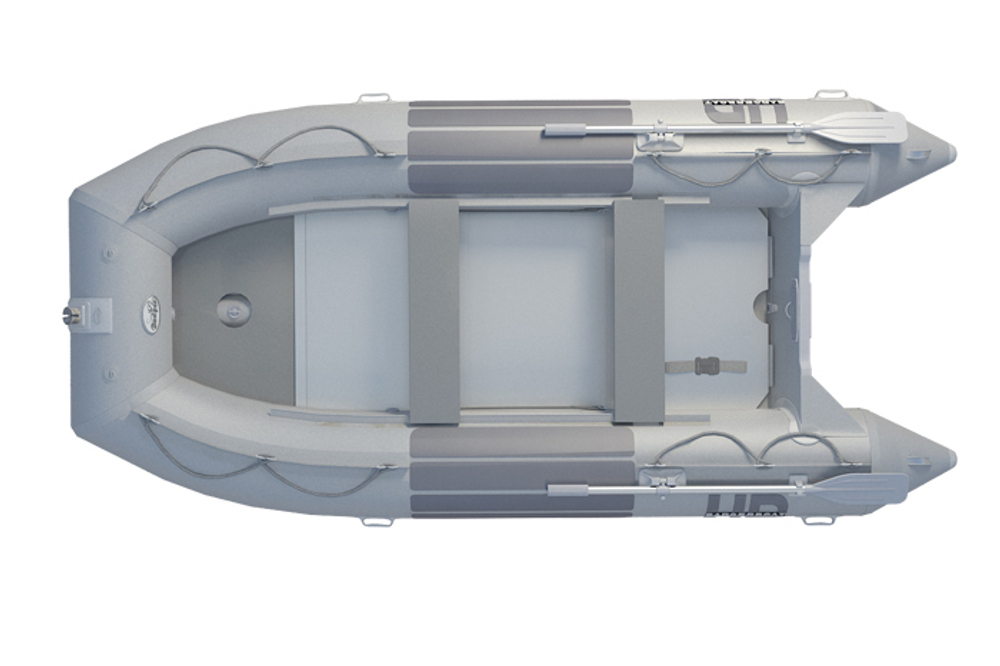 Надувная ПВХ-лодка BADGER Heavy Duty 390 AL, Серый