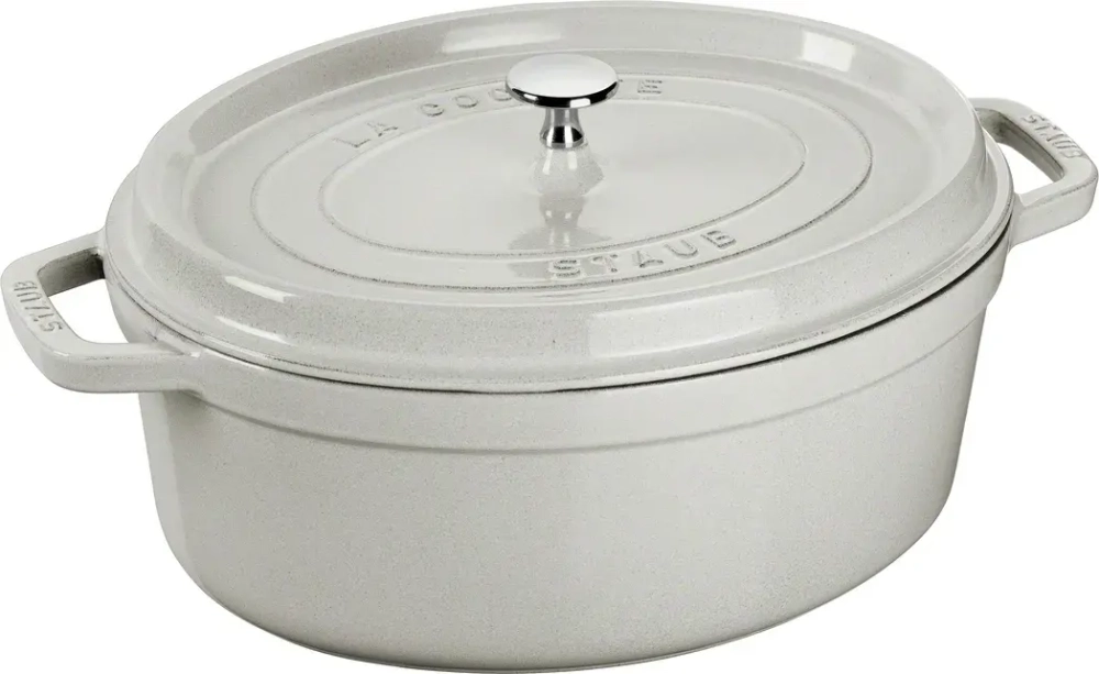 STAUB Чугунная кокотница овальная 4,2л 29см трюфель (сорт II)