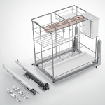 Многофункциональная выкатная корзина - FASHION STYLE, 300x465x422 мм