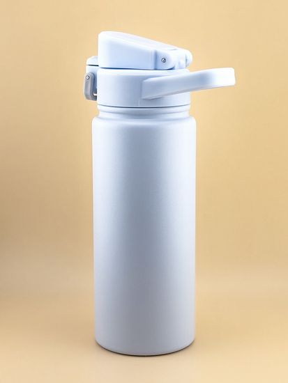 Термос-Бутылка спортивная 600 мл. Kamille KM 2178 из нержавеющей стали с замком и петлёй