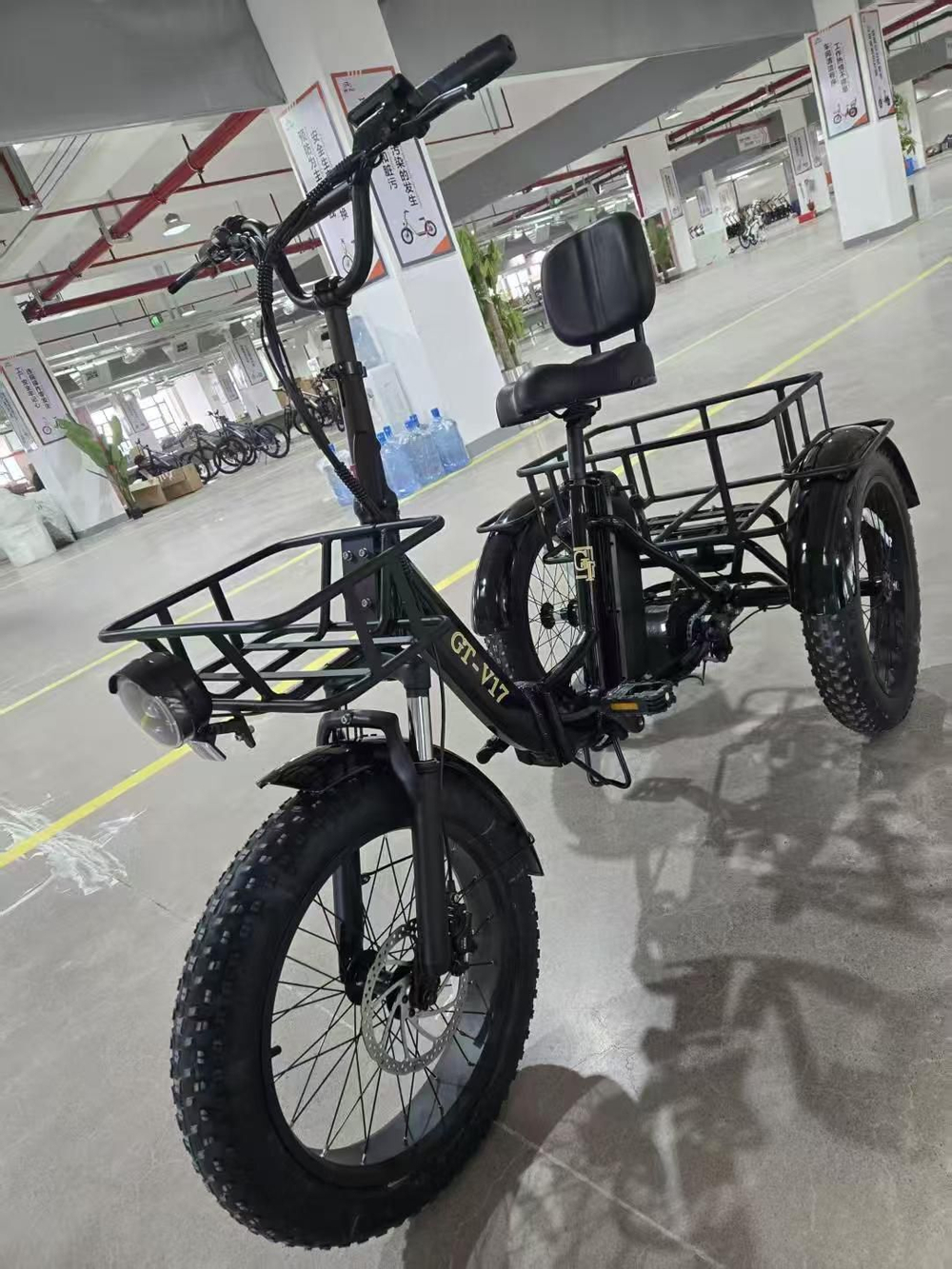 Трёхколёсный электровелосипед с багажником FUDUDU-Q5 2025