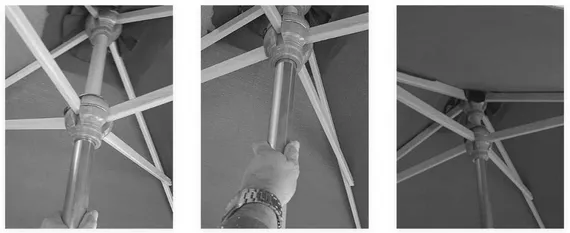 Профессиональный уличный зонт Ocean Wood, Ø250 см, тортора